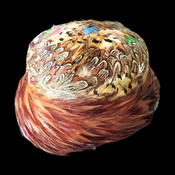 Vintage 1950\'s Quail and Pheasant Feather Ladies Hat main image 5